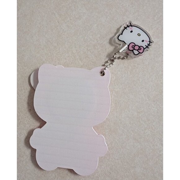 Hello Kitty Red Glitter Compact Makeup Mirror with Keychain - Picture 4 of 5